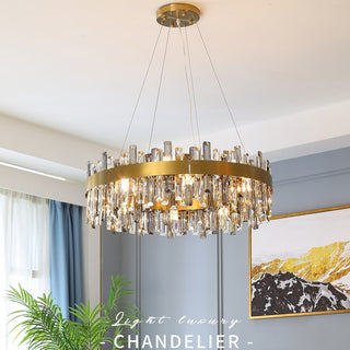 Asti Crystal Chandelier By Morsale, Diameter 24"