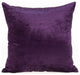 HomeRoots 22" x 7" x 22" Transitional Purple Solid Pillow Cover With Down Insert