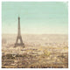 "Eiffel Landscape Letter Blue II" Digital Paper Print by Sue Schlabach, 26"x26"