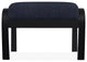 Belle Isle Cushion Outdoor Ottoman, Indigo/Black