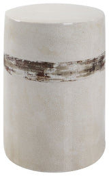 Uttermost Comanche White Ceramic Garden Stool