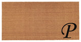 Home and More Urban Chic Monogram Doormat, Letter P