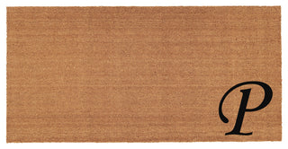 Home and More Urban Chic Monogram Doormat, Letter P