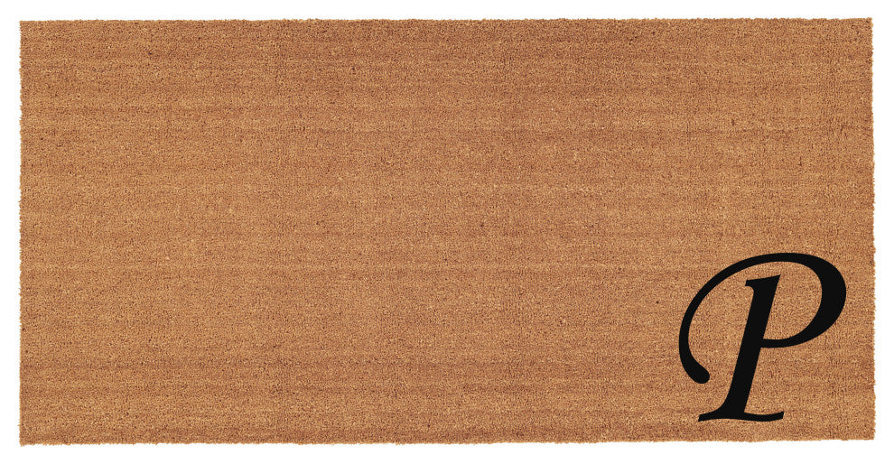Home and More Urban Chic Monogram Doormat, Letter P