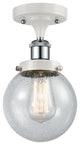 Innovations 916-1C-WPC-G204-6-LED 1-Light Semi-Flush Mount