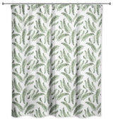 Green Fern Pattern 71"x74" Shower Curtain