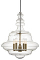 Washington 5-Light Pendant, Aged Brass