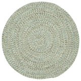 Sea Pottery Braided Round Rug, Caribbean, 8'6"