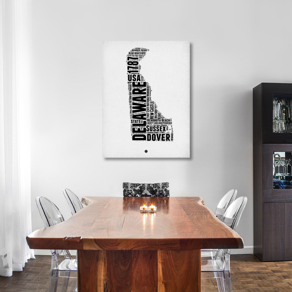 "Delaware Word Cloud 2" Fine Art Print