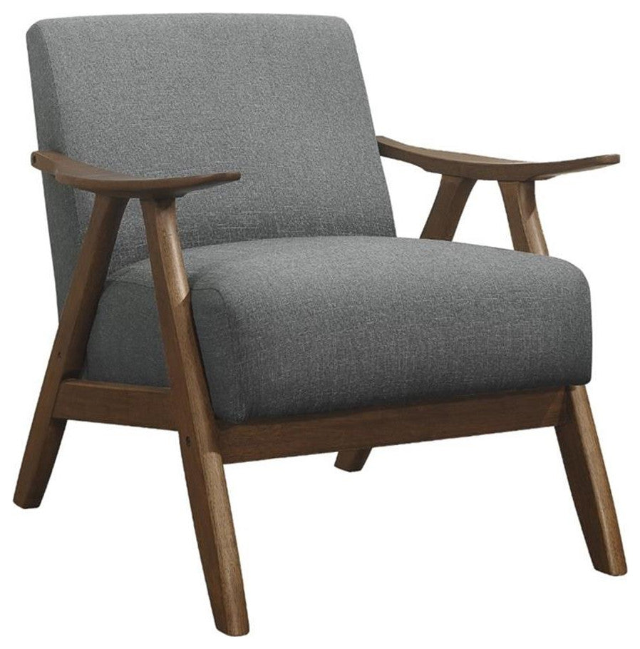 Lexicon Damala Upholstered Accent Chair in Gray
