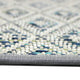 Nevis Area Rug, Indoor/Outdoor, Carpet, Runner, Mat, Tidal Lagoon Square 6'x6'