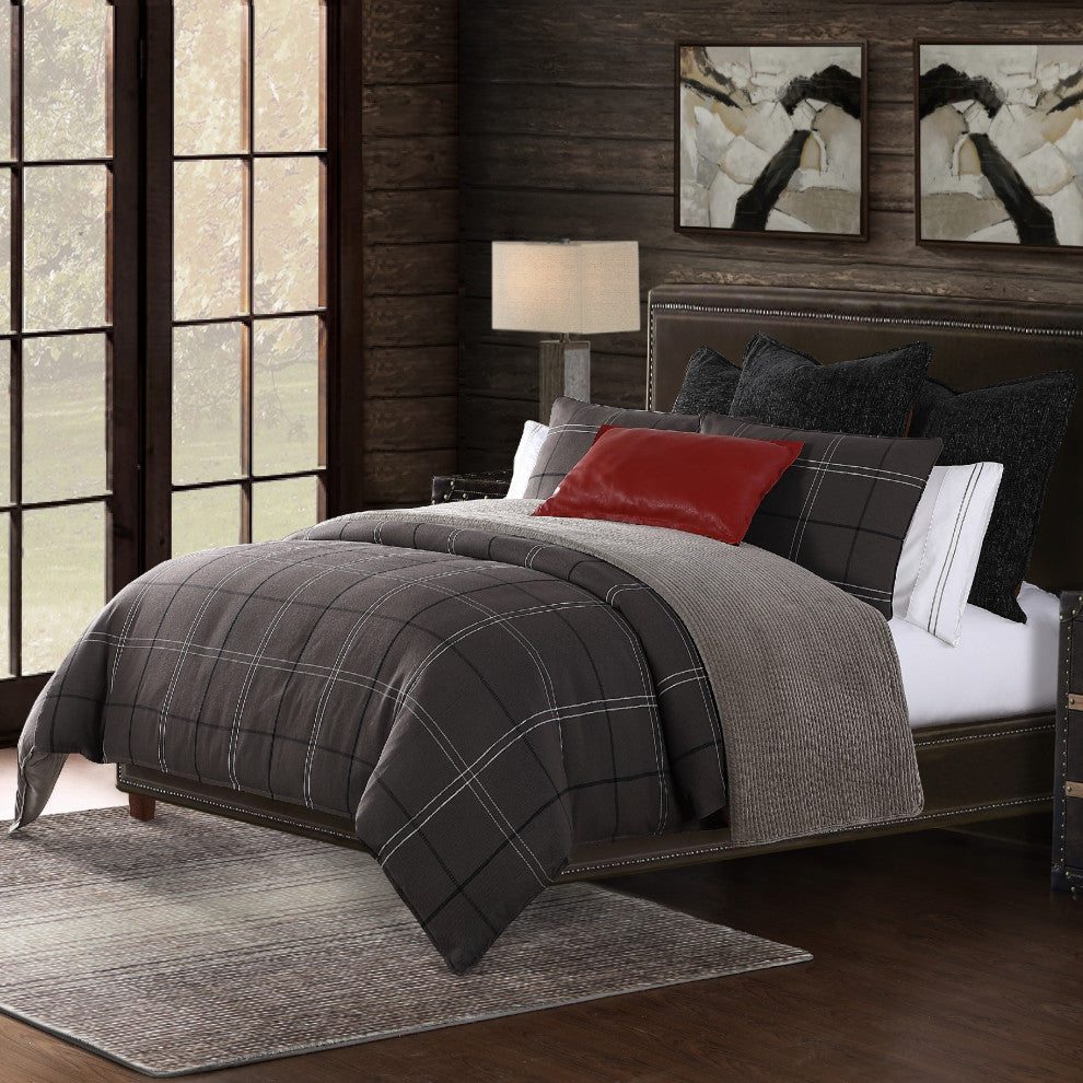 Heath Comforter Set, Super Queen, 3PC