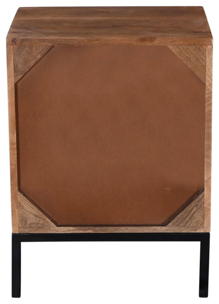 Kenzo Mango Nightstand, Pecan