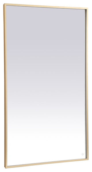 Modern Brass Led Mirror