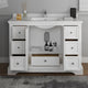 Fresca Windsor 48" Matte White Cabinet With Top and Sink