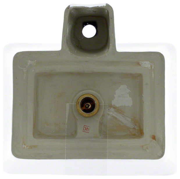 P092VW Vessel Porcelain Sink, White