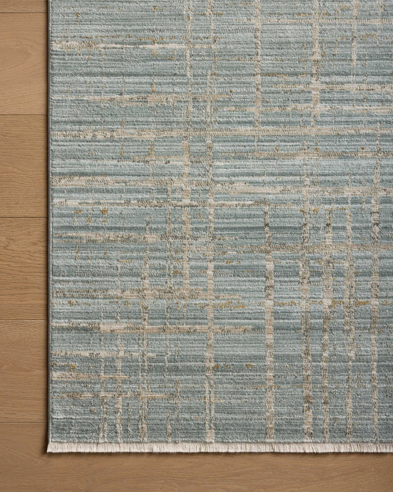 Loloi II Wade Area Rug, Spa / Sand, 5'-3" X 7'-9"
