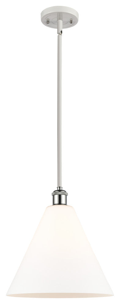 Innovations 516-1S-WPC-GBC-121 1-Light Mini Pendant, White, Polished Chrome