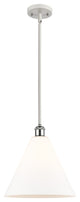 Innovations 516-1S-WPC-GBC-121 1-Light Mini Pendant, White, Polished Chrome