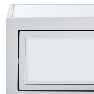 Safavieh Aster 2 Drawer Mirrored Desk, Silver/Mirror