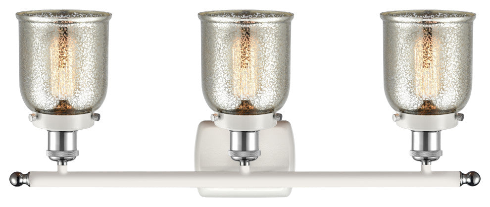 Innovations 916-3W-WPC-G58-LED 3-Light Vanity Light, White, Polished Chrome