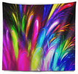 Mysterious Psychedelic Design Abstract Wall Tapestry, 92"x78"
