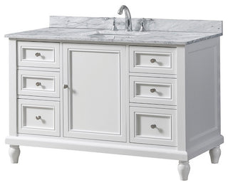 48" Classic Single Bath Vanity, White