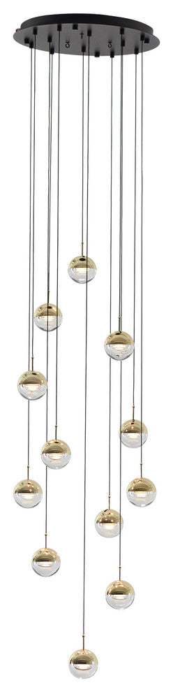 Dora Pendant 12, Brass