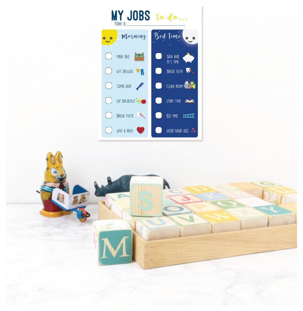 Routine Chart, My Jobs To Do Paper Print, 11"x14"