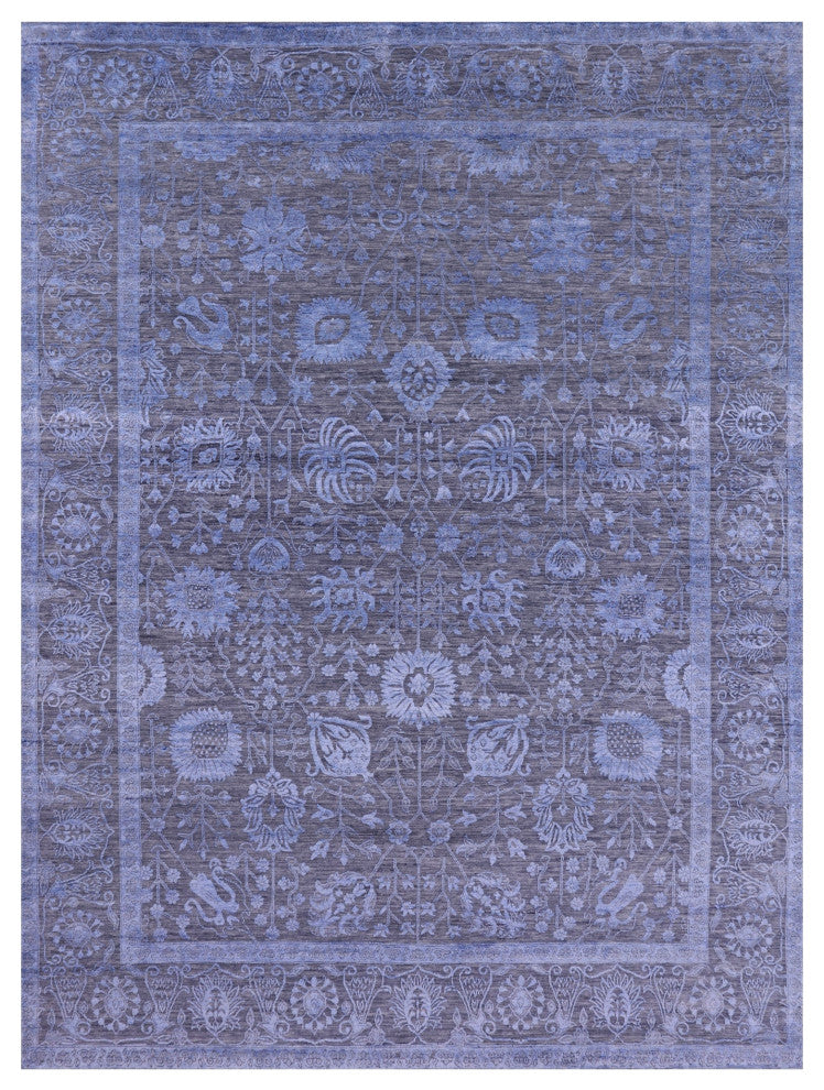 9' 0" X 12' 2" Handmade Wool & Silk Persian Rug - Q15827