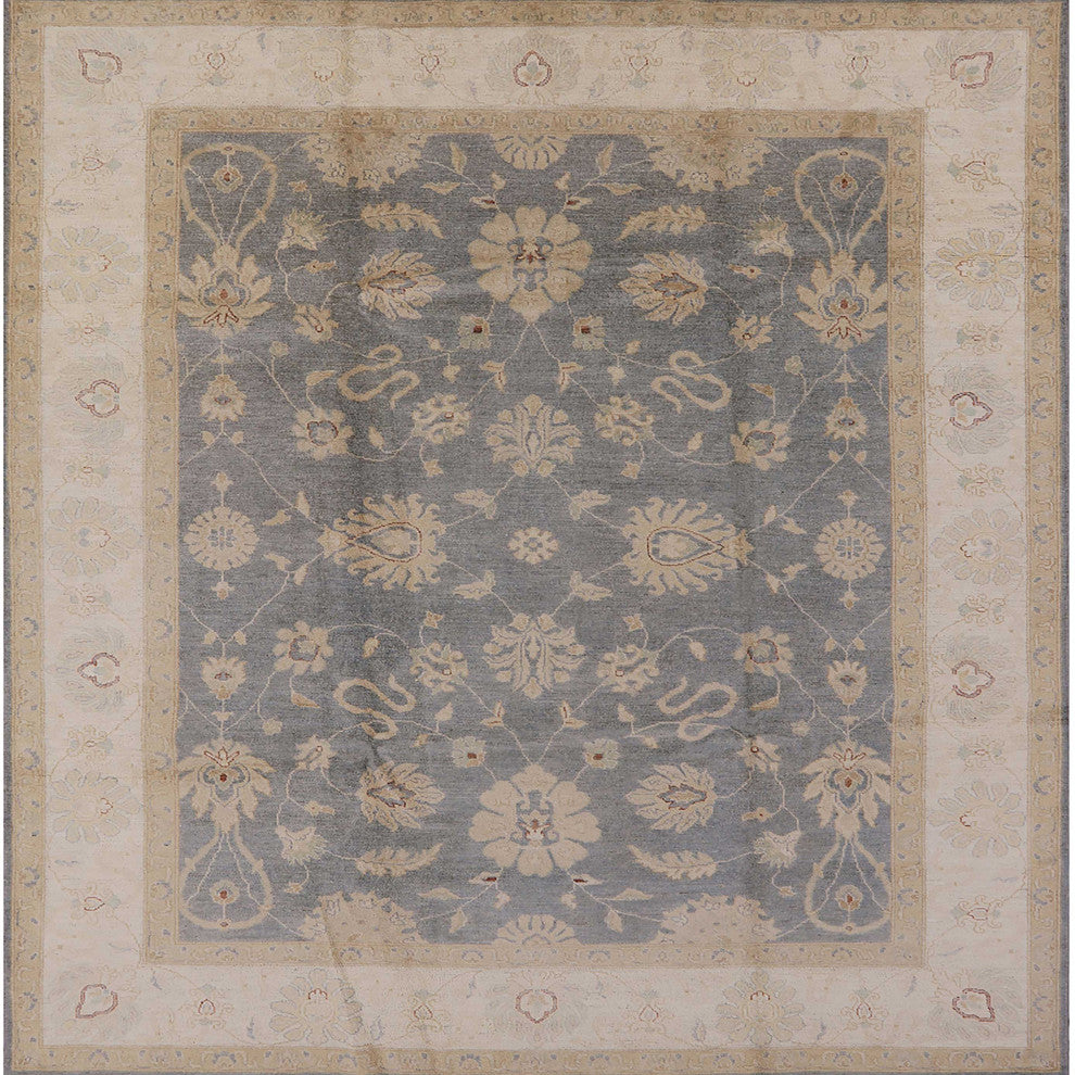 Ahgly Company Indoor Square Mid-Century Modern Area Rugs, 7' Square