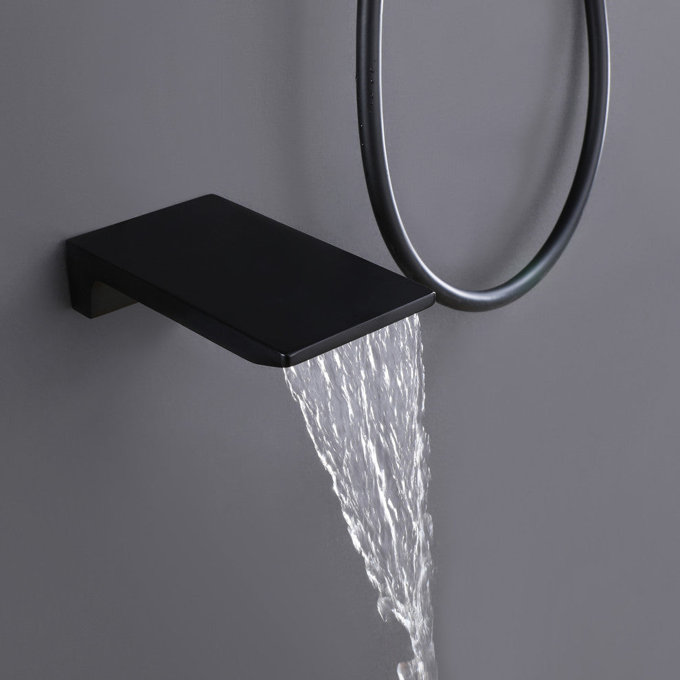 Pressure Balanced Complete Tub And Shower Faucet With Rough-In Valve