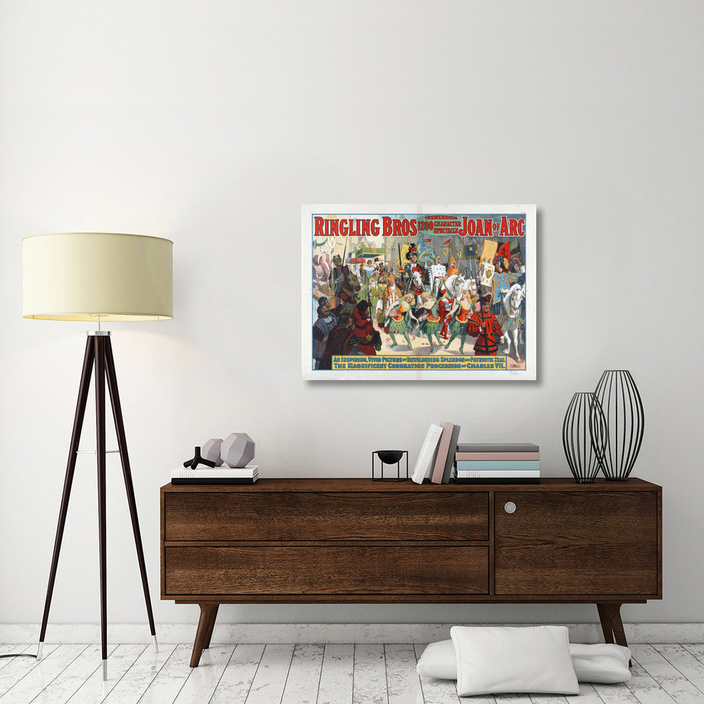 Ringling Bros, Tremendous 1200 Character Spectacle Joan Of Arc, 40x30