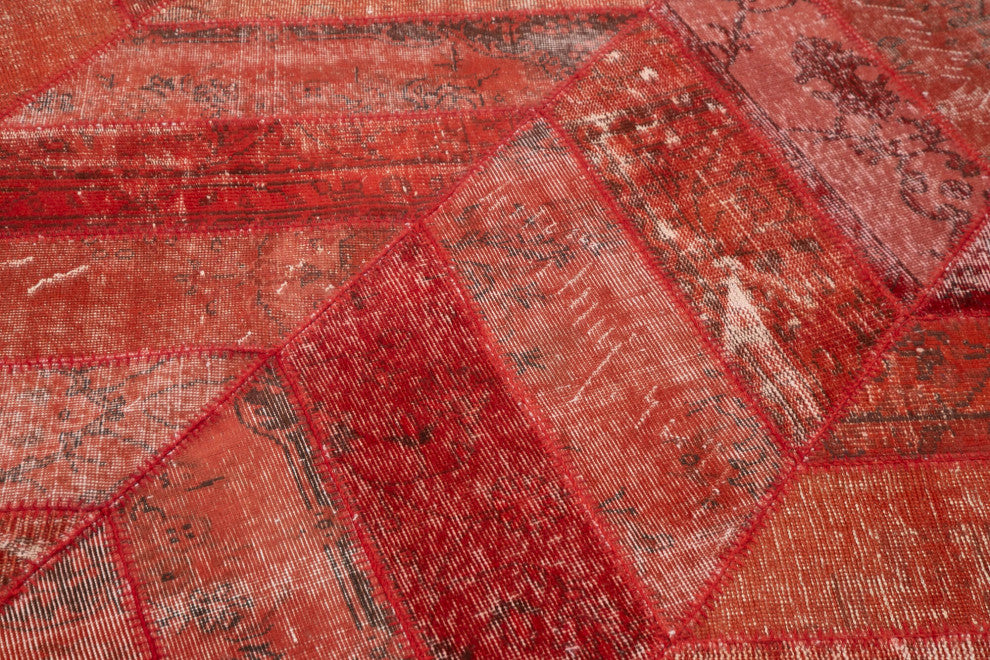 Rug N Carpet - Handmade Anatolian 6' 8" x 10' 0" Antique Patchwork Area Rug
