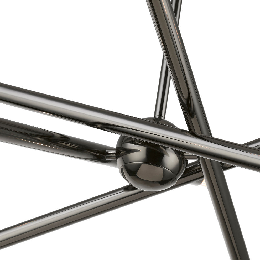 Soho 8 Light Black Chrome Chandelier