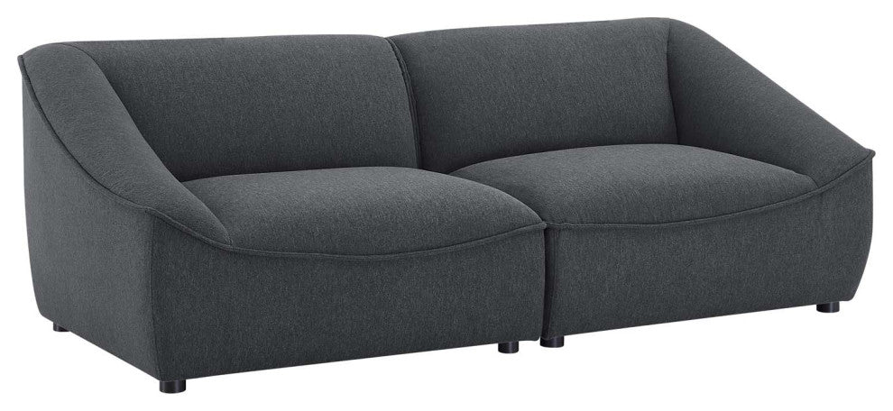 Comprise 2-Piece Loveseat Charcoal