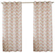 Velvet Chevron Print Curtains, Pair, Pink, 84"