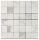 2x2 Square Statuary Statuario White Italian Marble Mosaic Tile Honed, 1 sheet