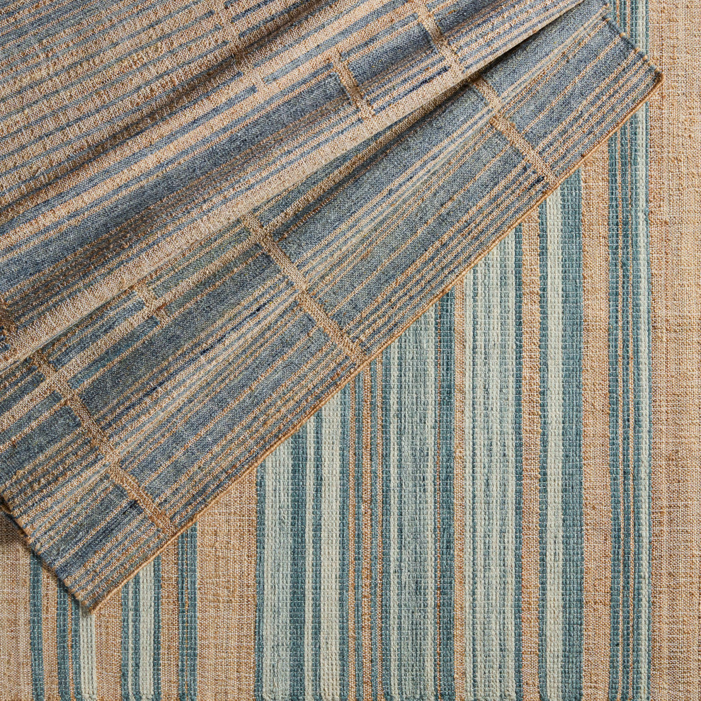 Jaipur Living Ciana Handmade Striped Brown/Blue Area Rug 8'X10'