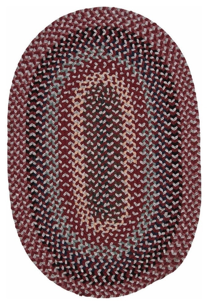 Boston Common BC72 Brick Marketplace Traditional Area Rug, Round 8'x8'