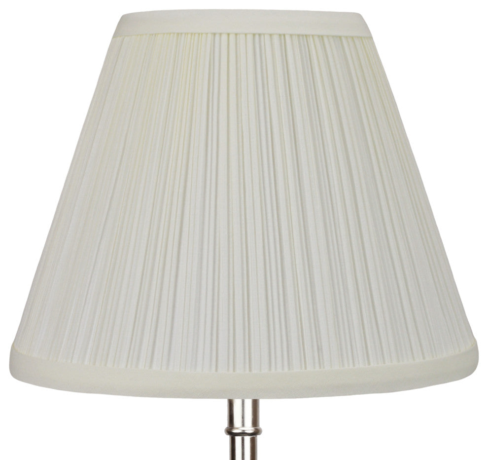 Fenchel Shades 5"x10"x8" Bulb Clip Attachment Empire Lamp Shade, Pleated M