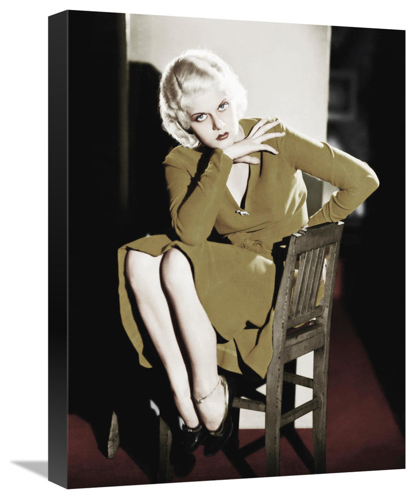 "Jean Harlow" Stretched Canvas Giclee by Hollywood Photo Archive, 17"x22"