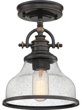 Grant 1-Light Semi-Flush Mount, Palladian Bronze
