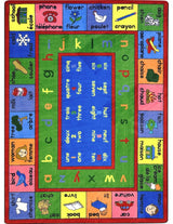 Kid Essentials Rug, LenguaLink, French, 5'4"x7'8"