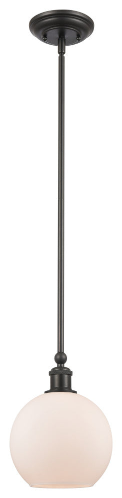Innovations 341-1S-BK-G121-8-LED Concord 1 Light 8" Mini Pendant, Matte Black