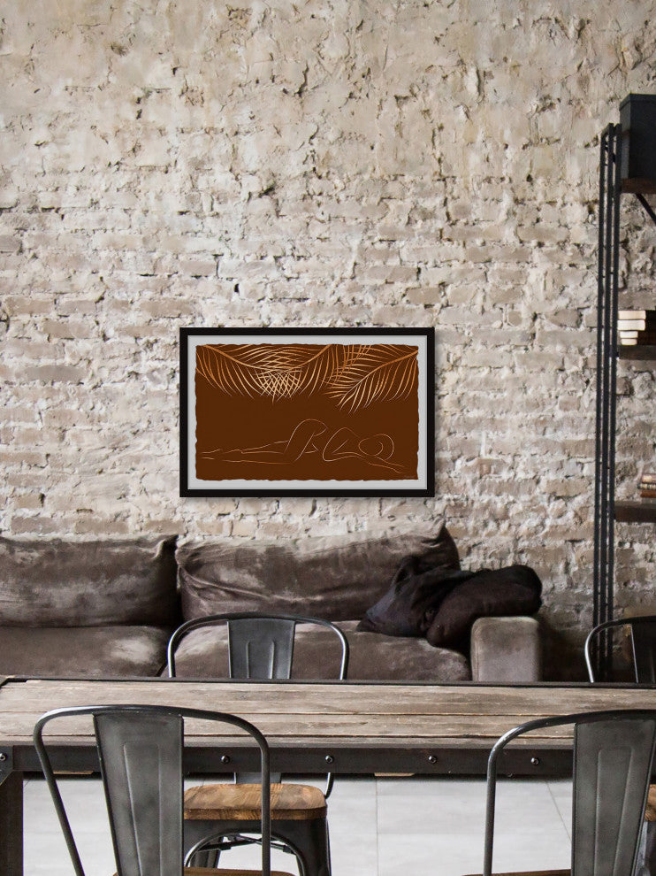 "Take a Nap" Framed Painting Print, 36x24