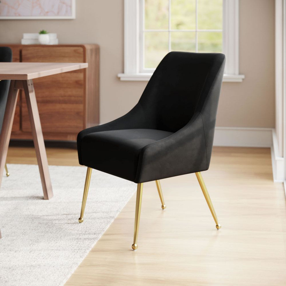 Maxine Dining Chair Black/Gold