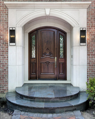 Z-Lite 598B Lucian 3 Light 27" Tall Outdoor Wall Sconce - Black