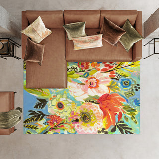 Secret Garden Floral III Art Area Rug, Power-Loomed, 7.5'x10.3'