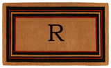 Esquire Monogram Doormat, Extra-Thick 3'x6', Letter R